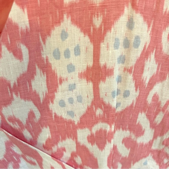 Gap Fit Flare Linen Ikat Dress. Size 8. - Picture 6 of 11